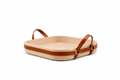 3- Leather-Handled Decorative Tray – Artisan Craft inspired by HERMES