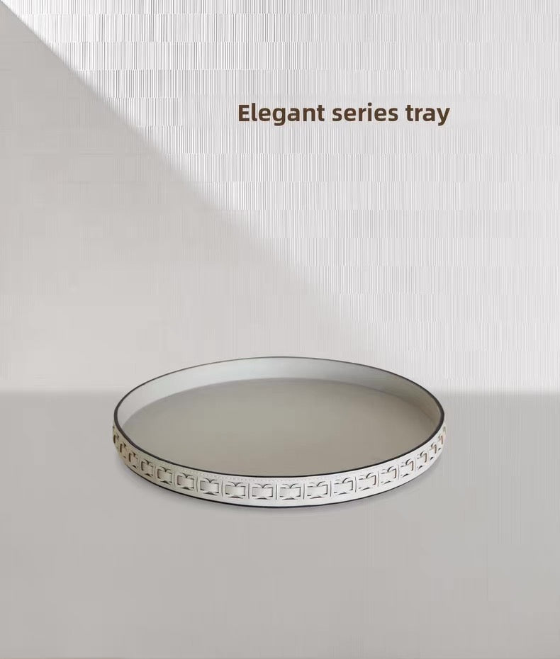 Elegant Leather Serving Tray – Timeless Craft Series