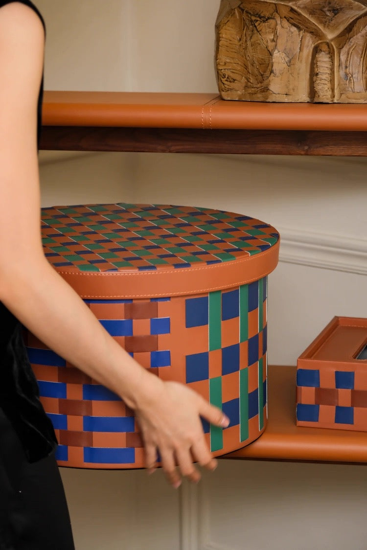 2- woven storage box inspired by HERMES
