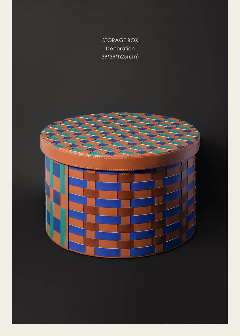 2- woven storage box inspired by HERMES