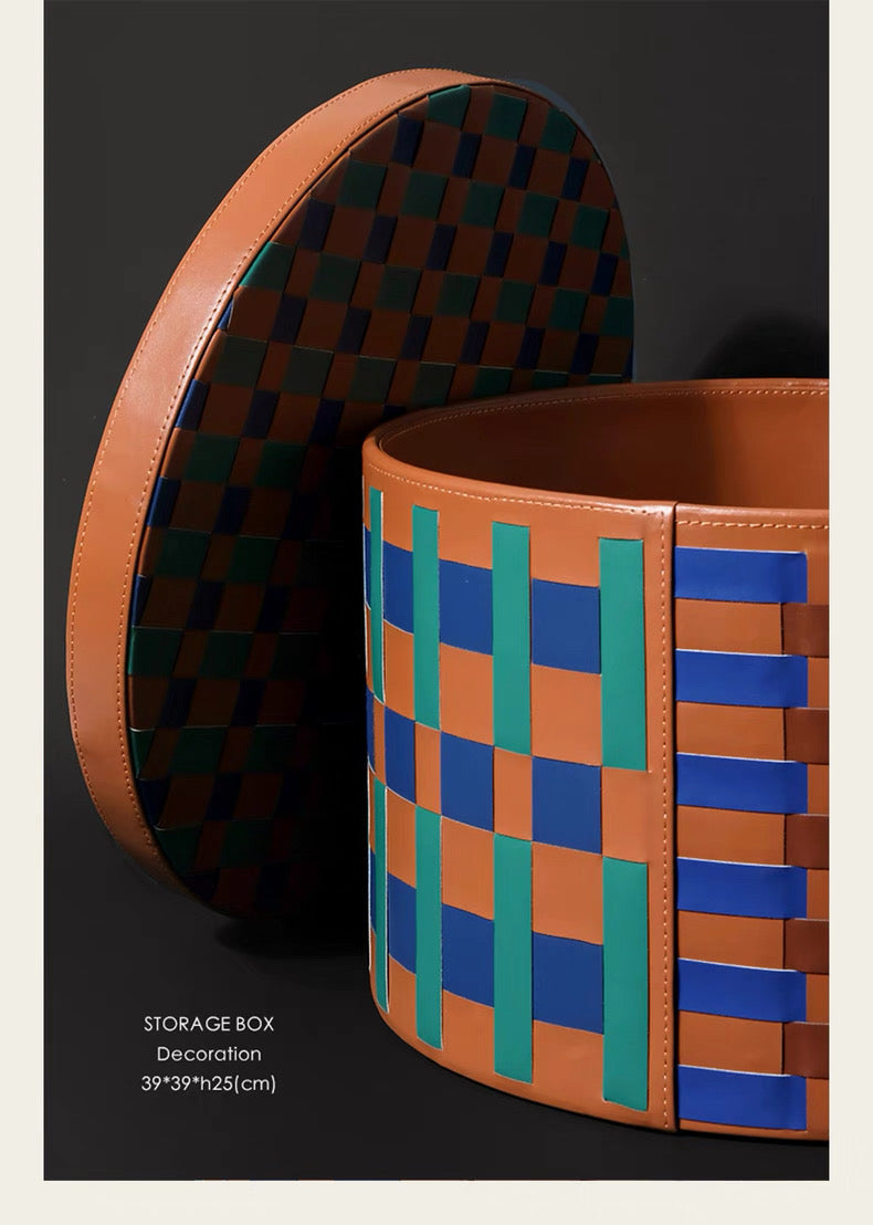 2- woven storage box inspired by HERMES