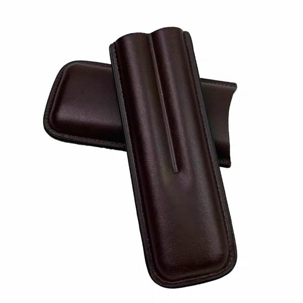 Luxury Leather Double Cigar Case
