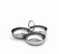 Modern Series Snack Plate – Sculpted Stainless Steel Elegance